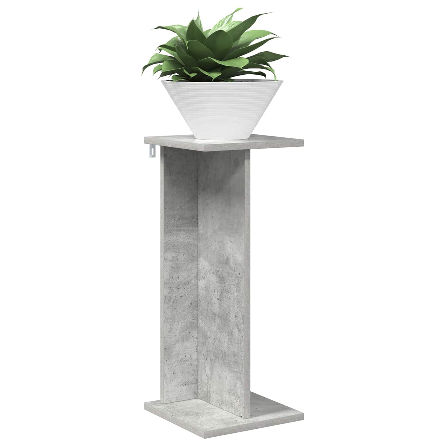 Plant Stand Concrete Grey 25 x 25.5 x 60.5 cm Engineered Wood