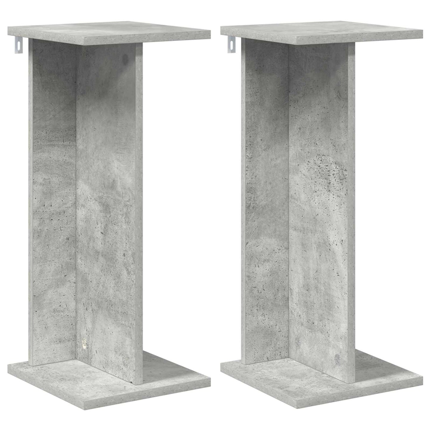 Plant Stand 2 pcs Concrete Grey 25 x 25.5 x 60.5 cm