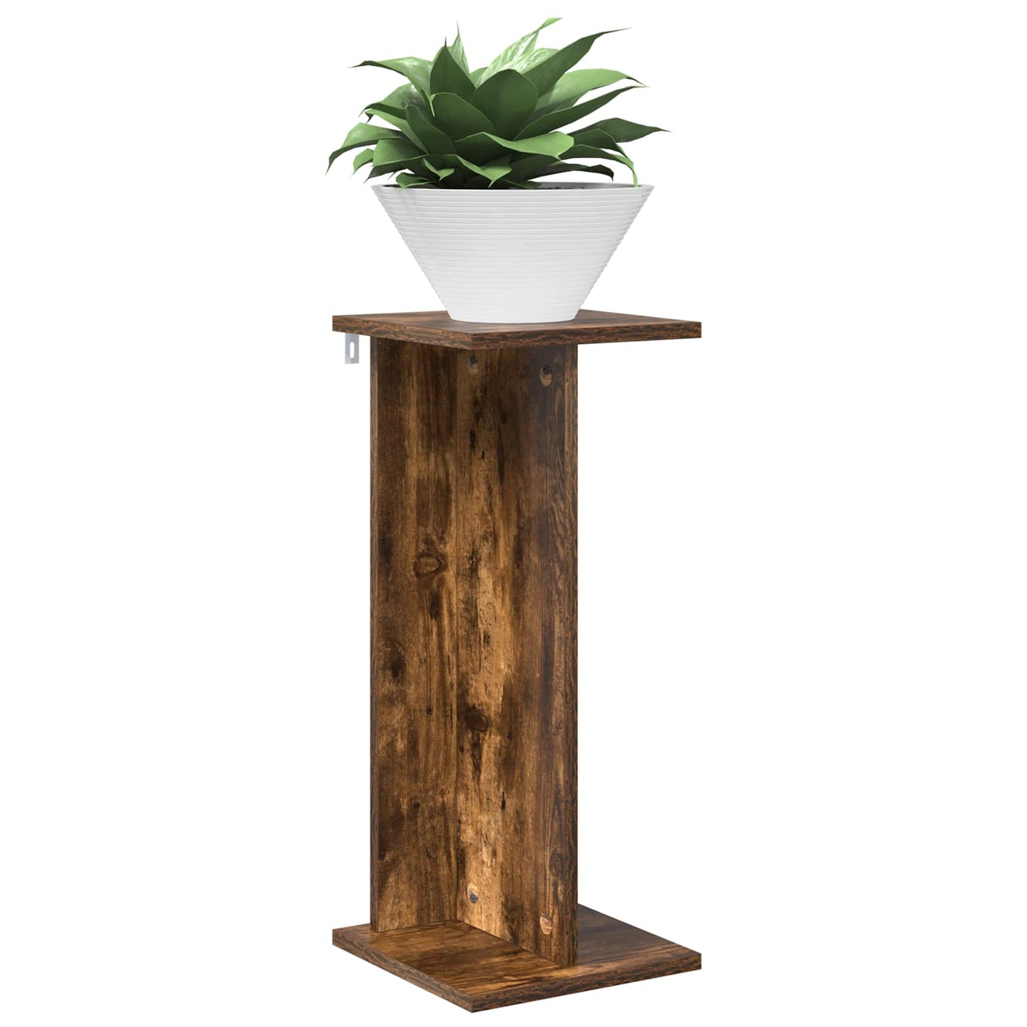 Plant Stand Smoked Oak 25 x 25.5 x 60.5 cm Engineered Wood