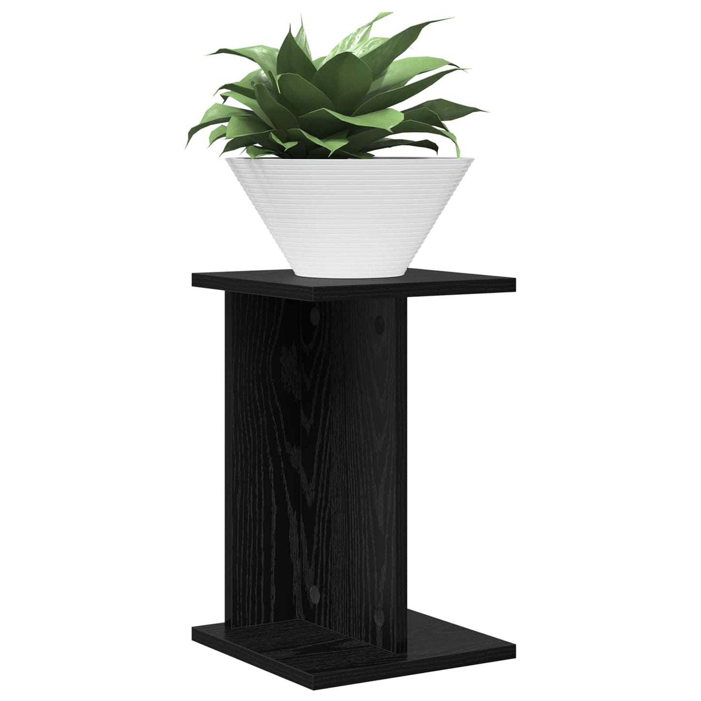 Plant Stand 2 pcs Black Oak 25 x 25.5 x 40.5 cm Engineered Wood