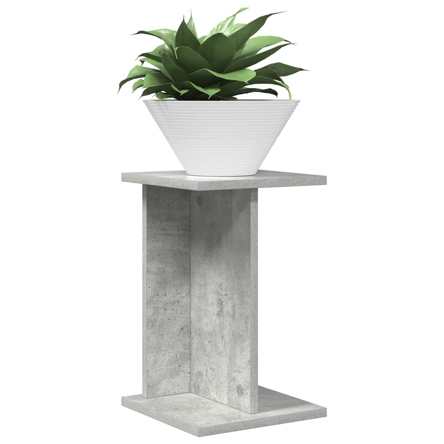 Plant Stand Concrete Grey 25 x 25.5 x 40.5 cm Engineered Wood