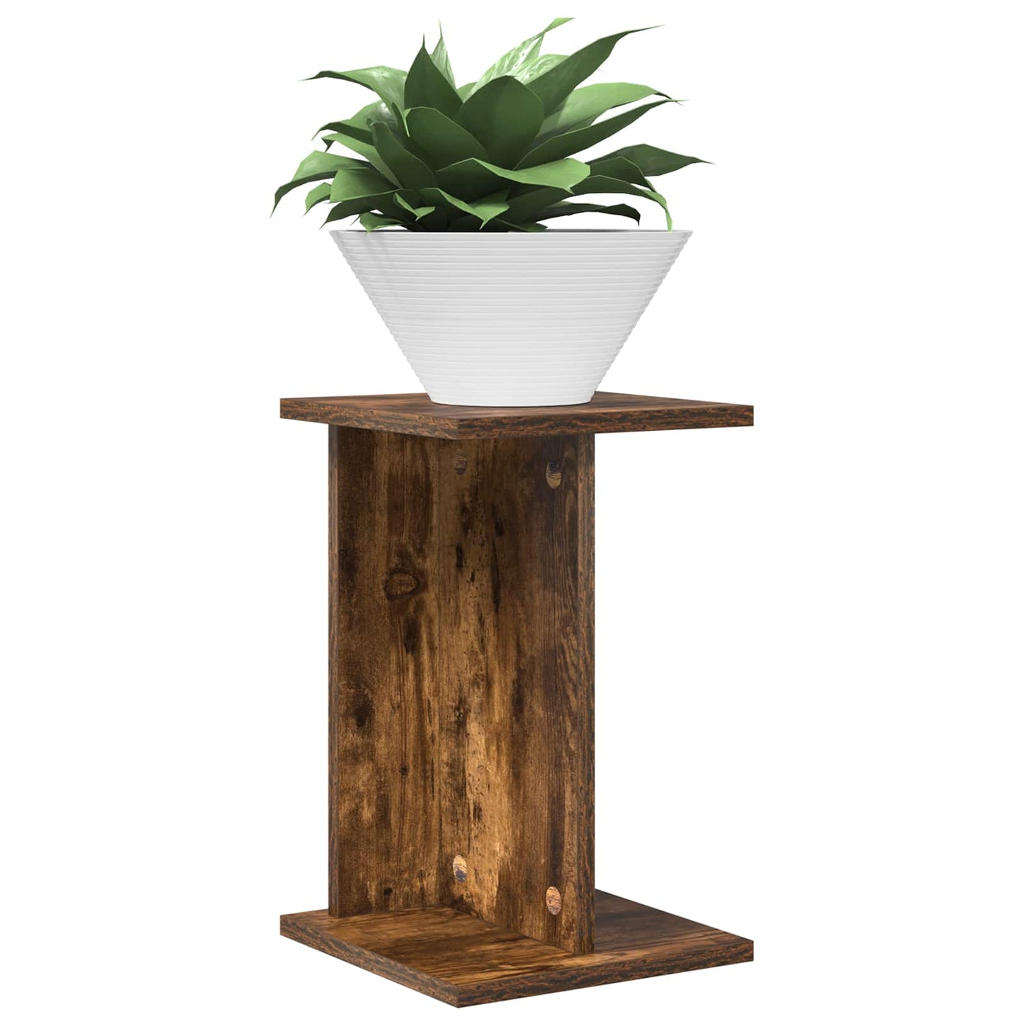 Plant Stand Smoked Oak 25 x 25.5 x 40.5 cm Engineered Wood
