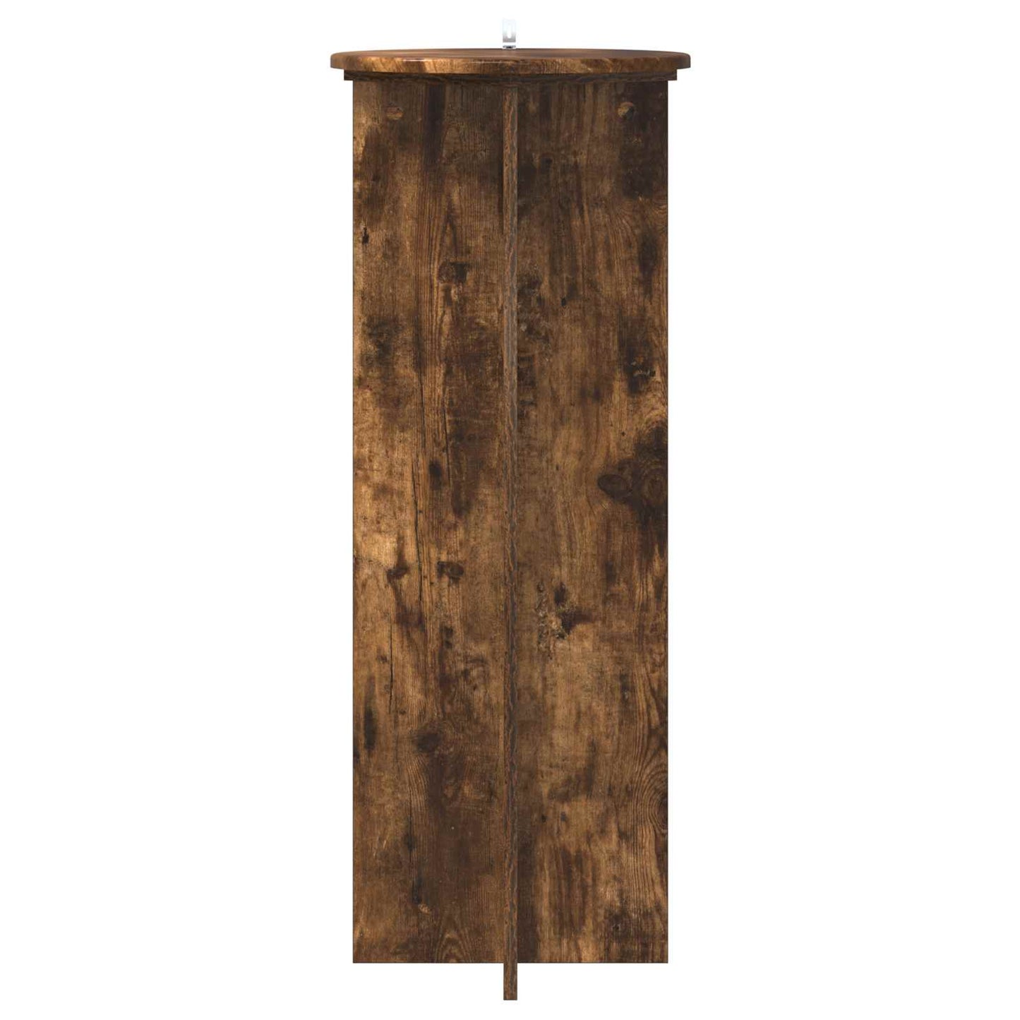 Plant Stand 2 pcs Smoked Oak Ø40 x 100 cm Engineered Wood