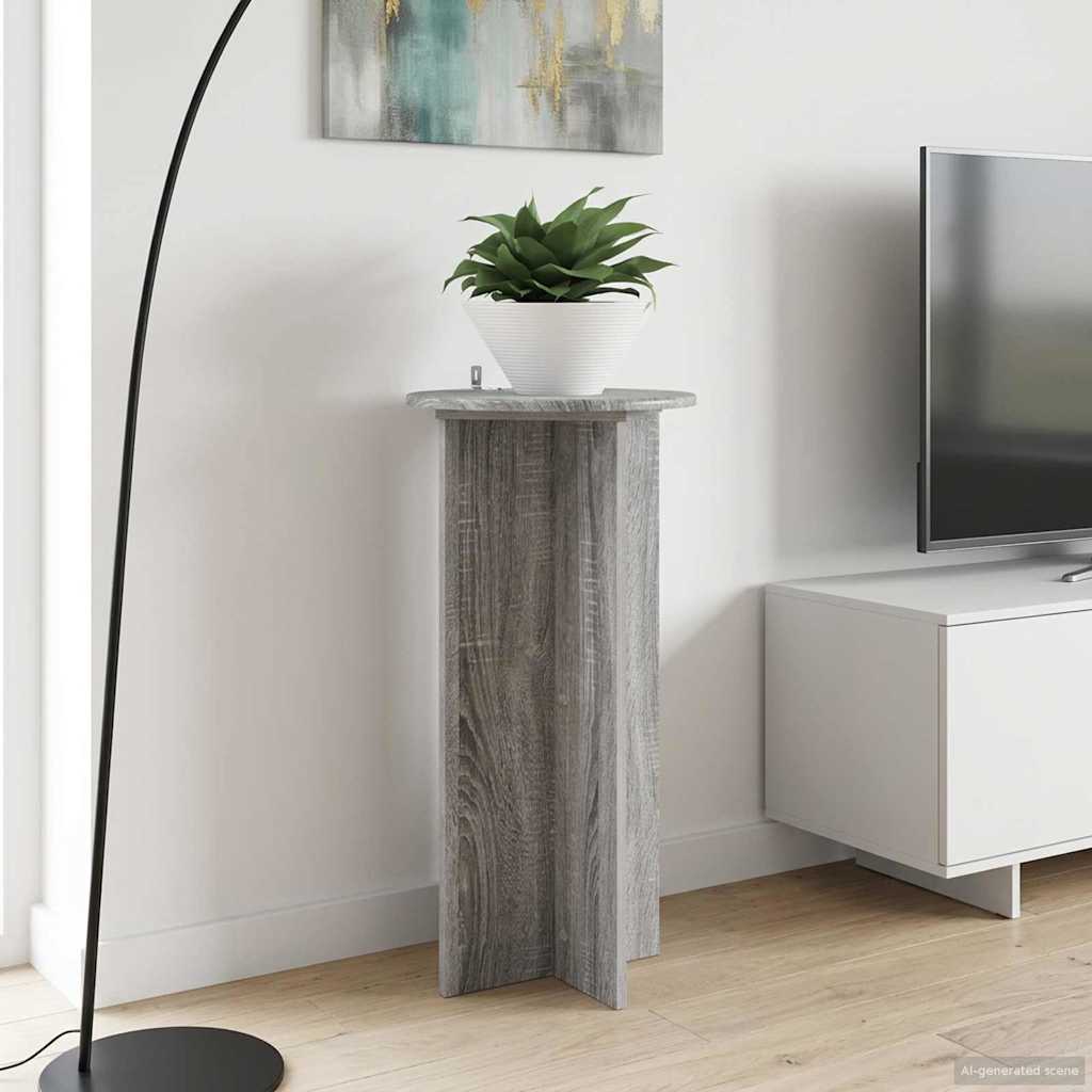 Plant Stand 2 pcs Grey Sonoma 40 x 40 x 80 cm Engineered Wood