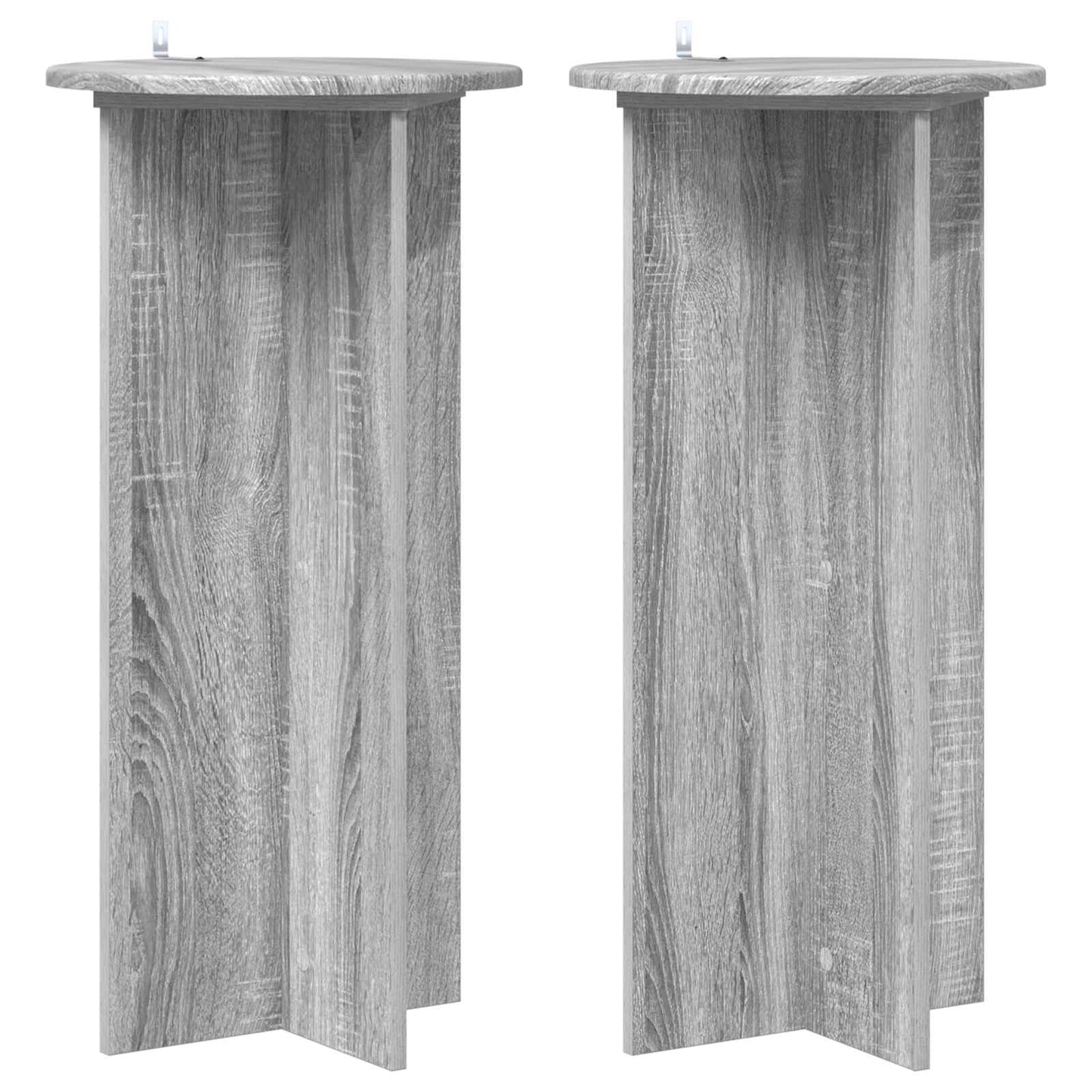 Plant Stand 2 pcs Grey Sonoma 40 x 40 x 80 cm Engineered Wood