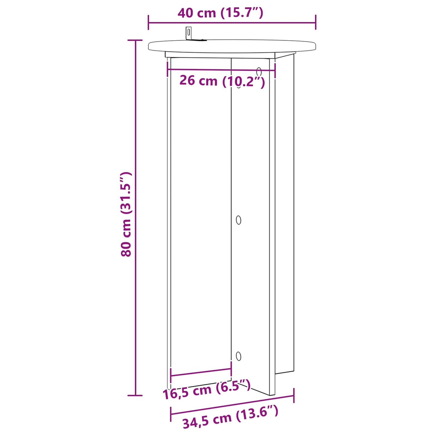 Plant Stand 2 pcs Grey Sonoma 40 x 40 x 80 cm Engineered Wood