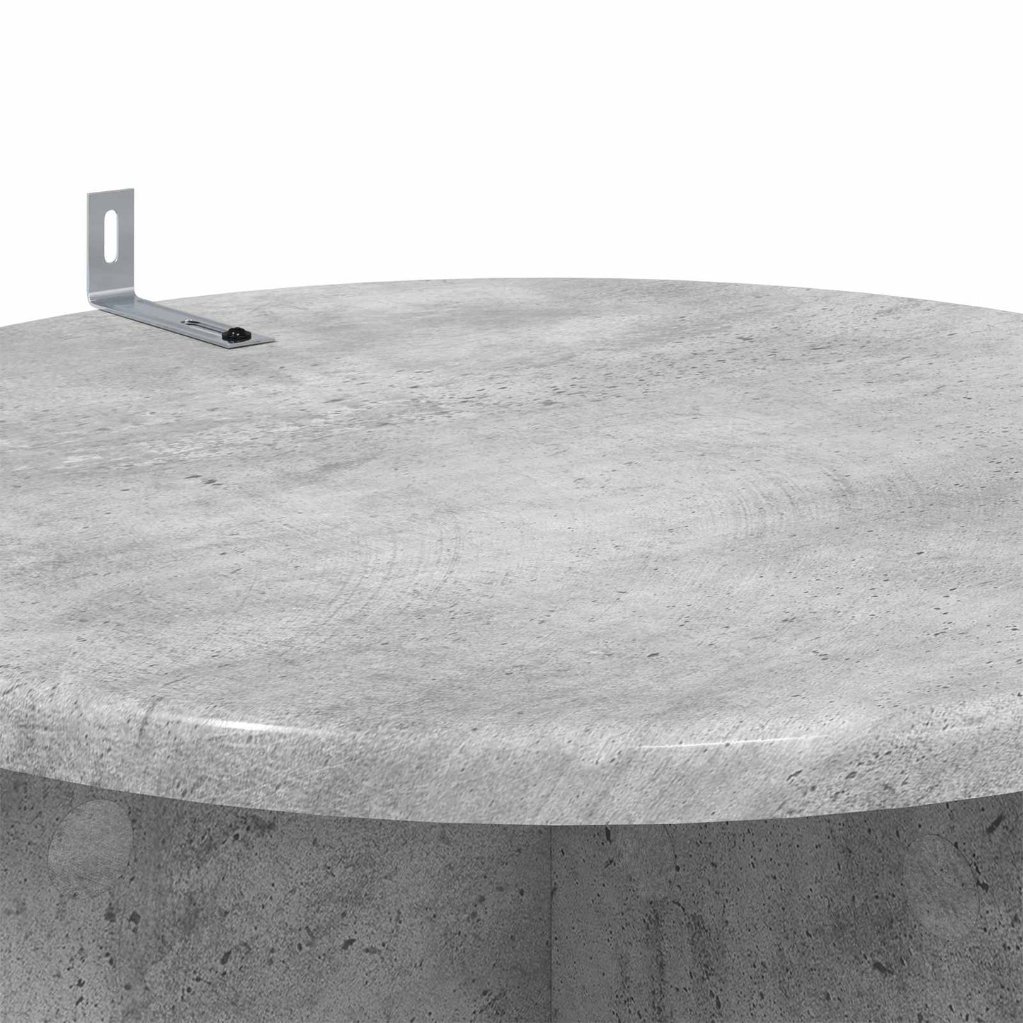 Plant Stand 2 pcs Concrete Grey Ø40 x 60 cm Engineered Wood