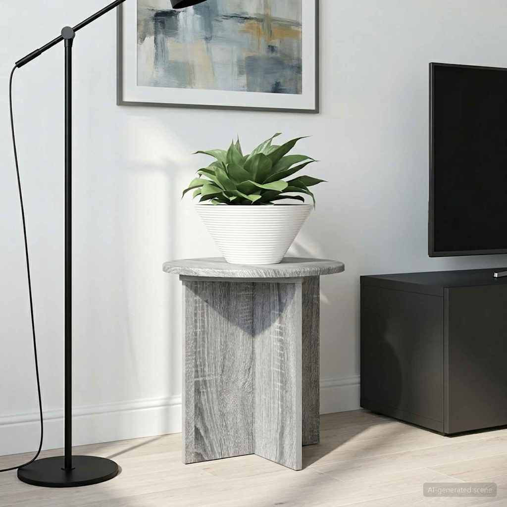 Plant Stand 2 pcs Grey Sonoma 40 x 40 x 40 cm Engineered Wood