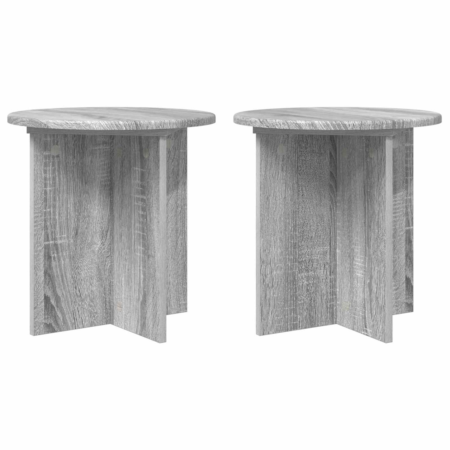 Plant Stand 2 pcs Grey Sonoma 40 x 40 x 40 cm Engineered Wood