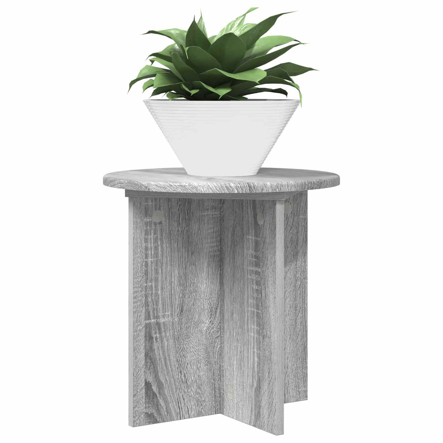 Plant Stand 2 pcs Grey Sonoma 40 x 40 x 40 cm Engineered Wood