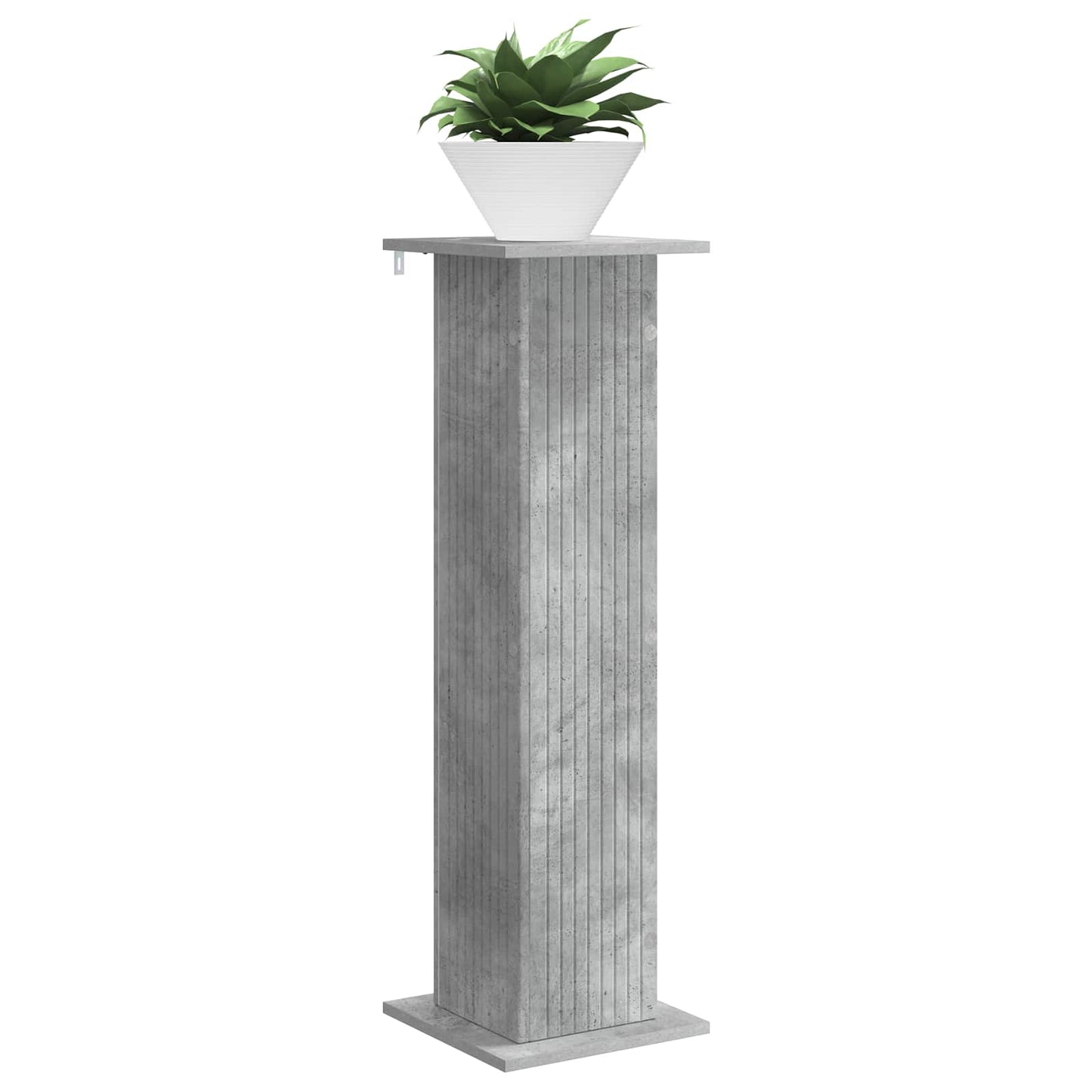 Plant Stand Concrete Grey 30.5 x 30 x 100.5 cm Engineered Wood