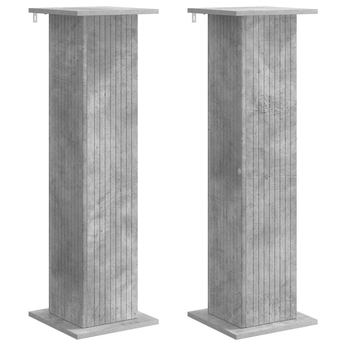 Plant Stand 2 pcs Concrete Grey 30.5 x 30 x 100.5 cm