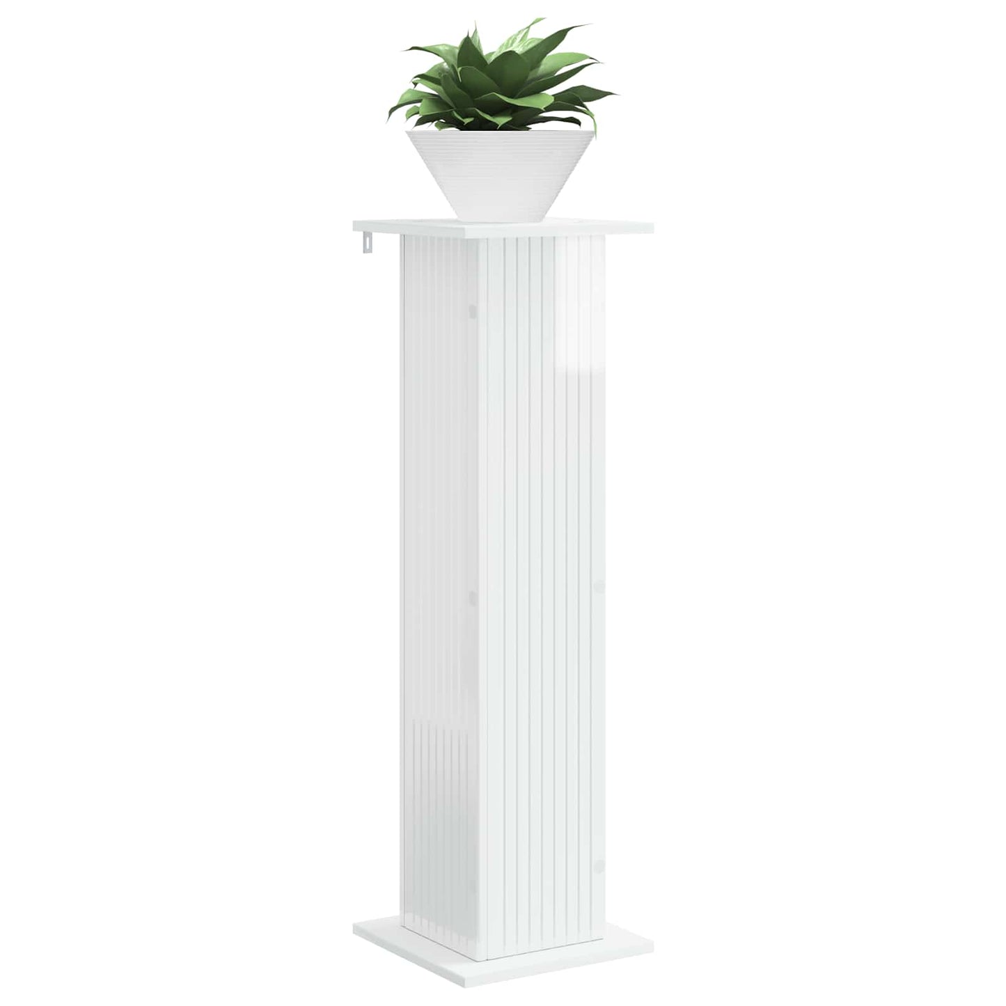 Plant Stand High Gloss White 30.5 x 30 x 100.5 cm