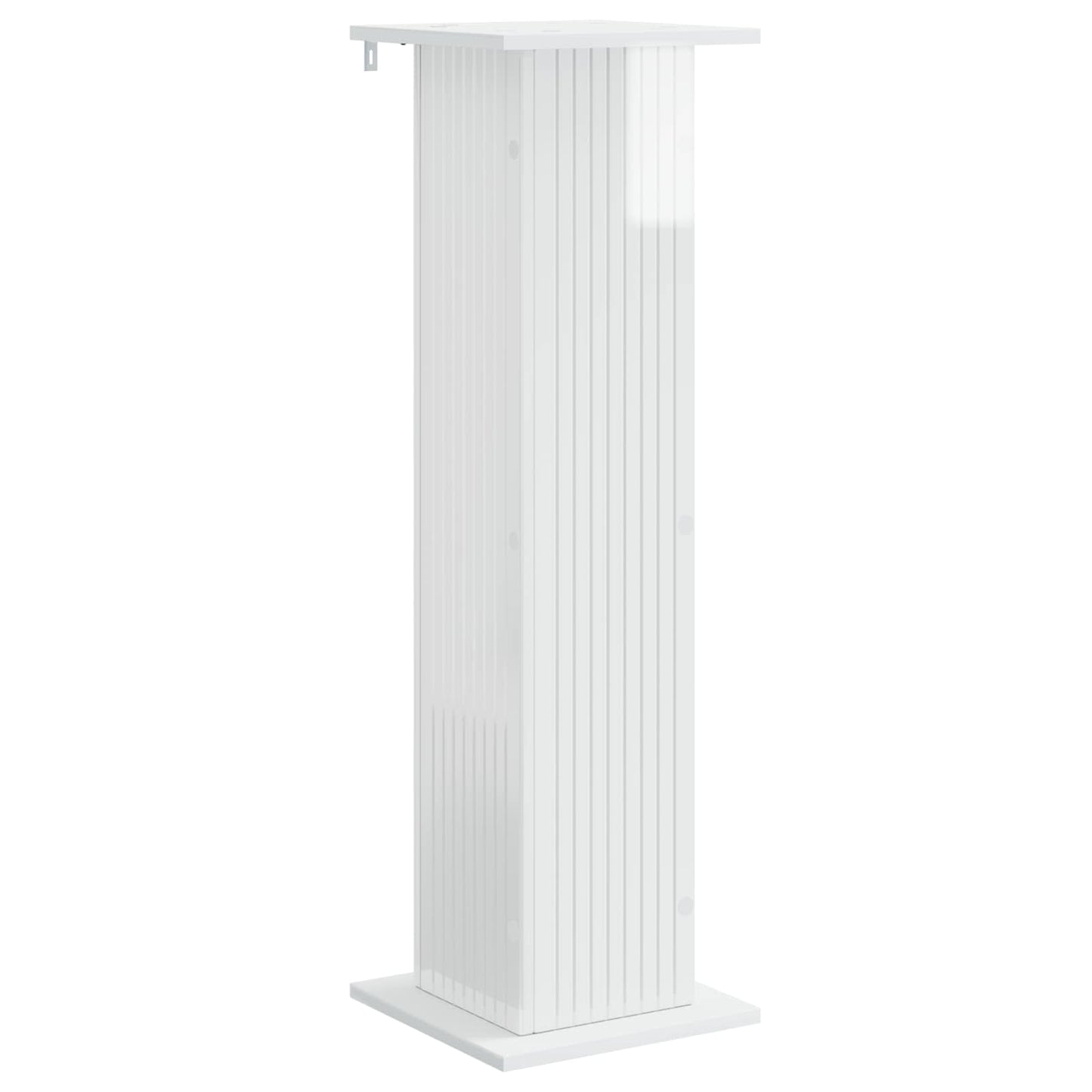 Plant Stand 2 pcs High Gloss White 30.5 x 30 x 100.5 cm