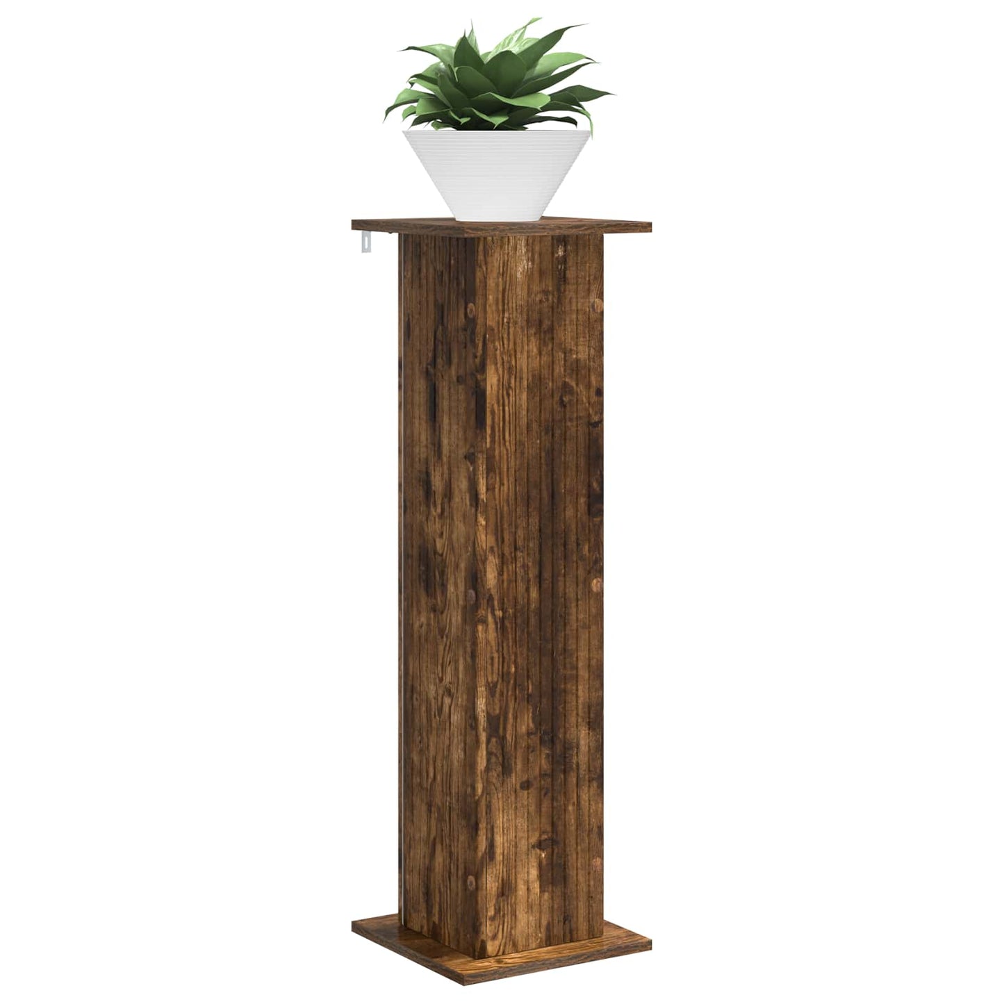 Plant Stand Smoked Oak 30.5 x 30 x 100.5 cm Engineered Wood