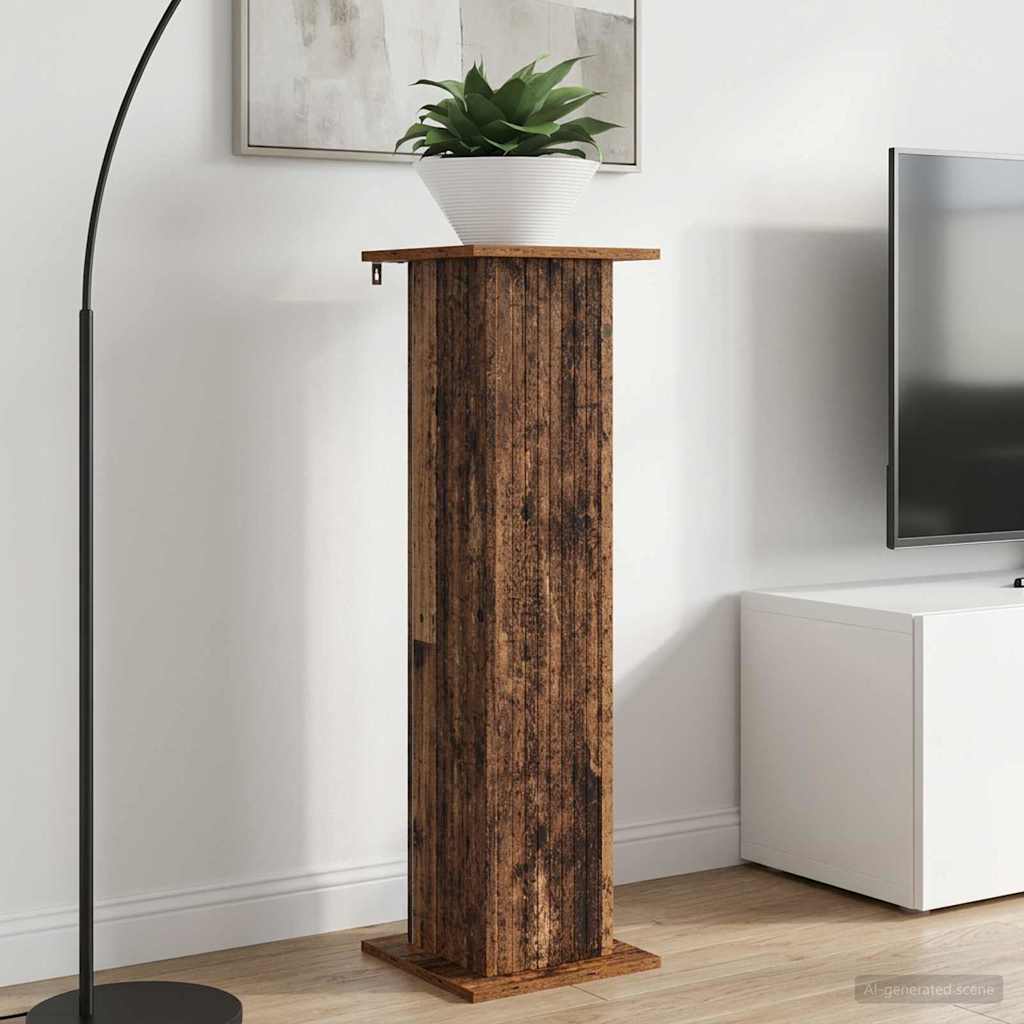 Plant Stand 2 pcs Old Wood 30.5 x 30 x 100.5 cm Engineered Wood