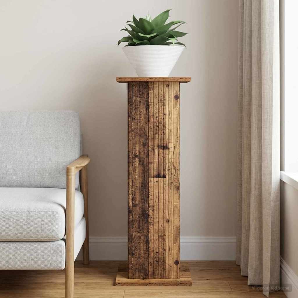 Plant Stand Old Wood 30.5 x 30 x 80.5 cm Engineered Wood