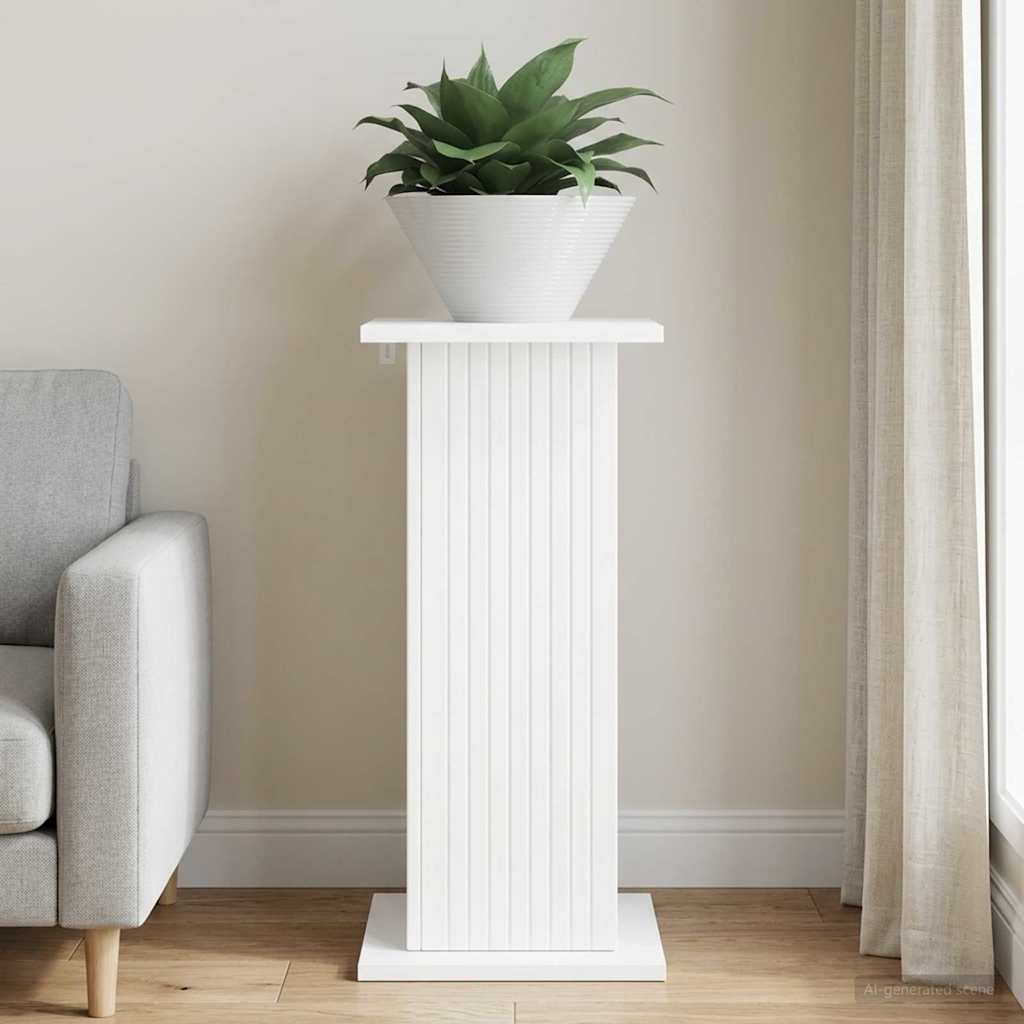 Plant Stand White 30.5 x 30 x 60.5 cm Engineered Wood