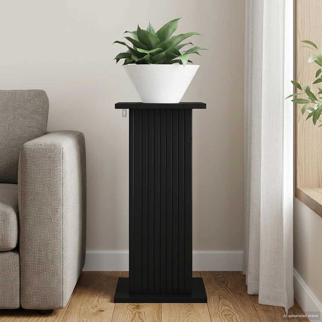 Plant Stand Black 30.5 x 30 x 60.5 cm Engineered Wood