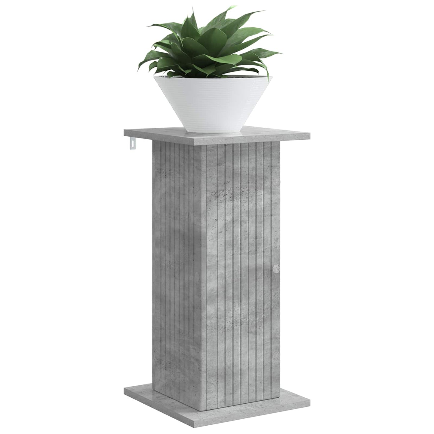 Plant Stand 2 pcs Concrete Grey 30.5 x 30 x 60.5 cm