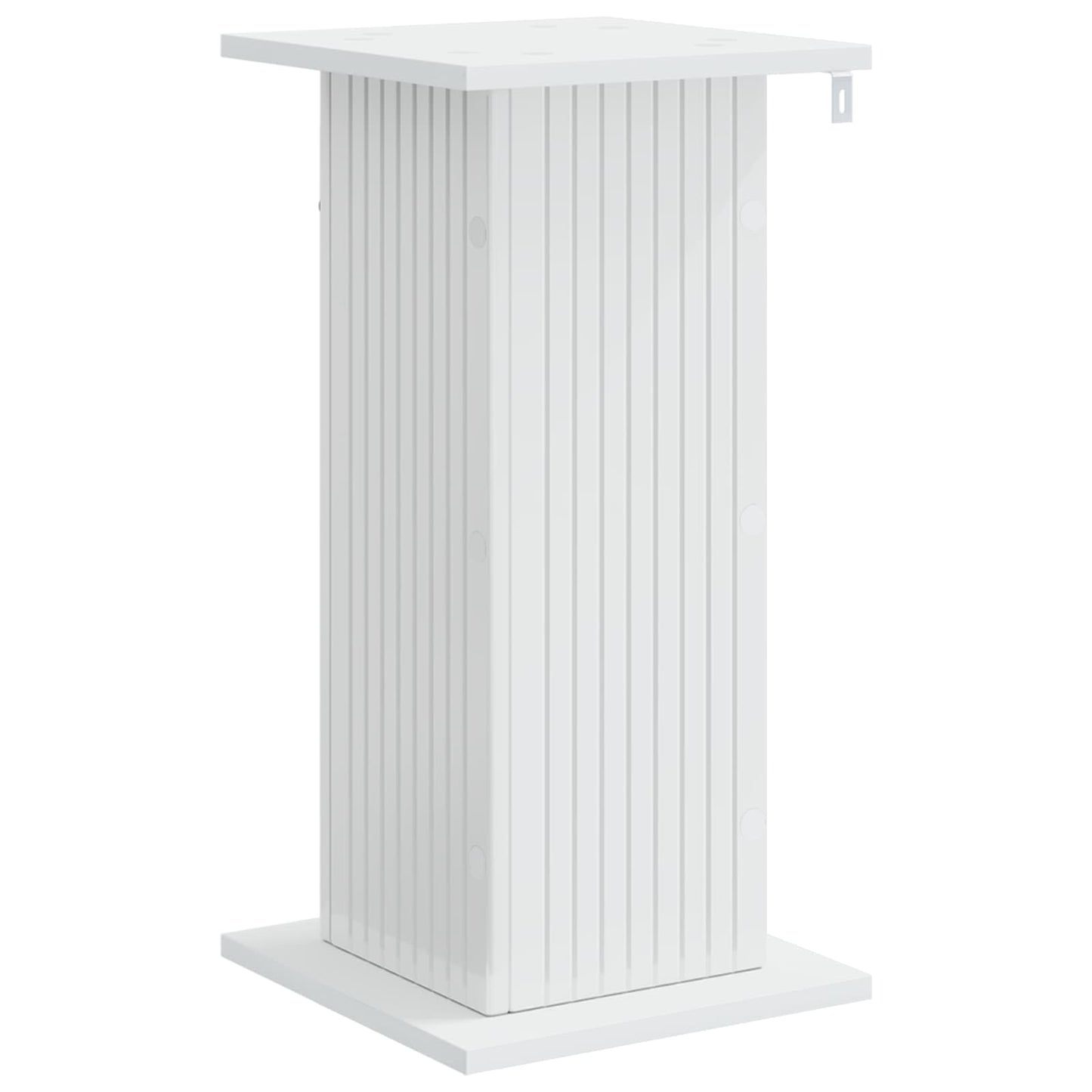 Plant Stand 2 pcs High Gloss White 30.5 x 30 x 60.5 cm