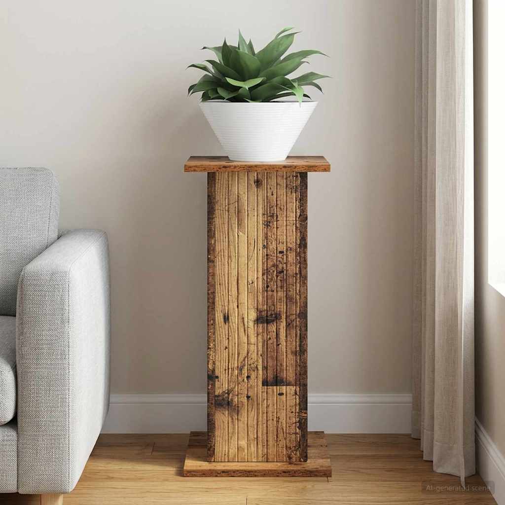 Plant Stand Old Wood 30.5 x 30 x 60.5 cm Engineered Wood