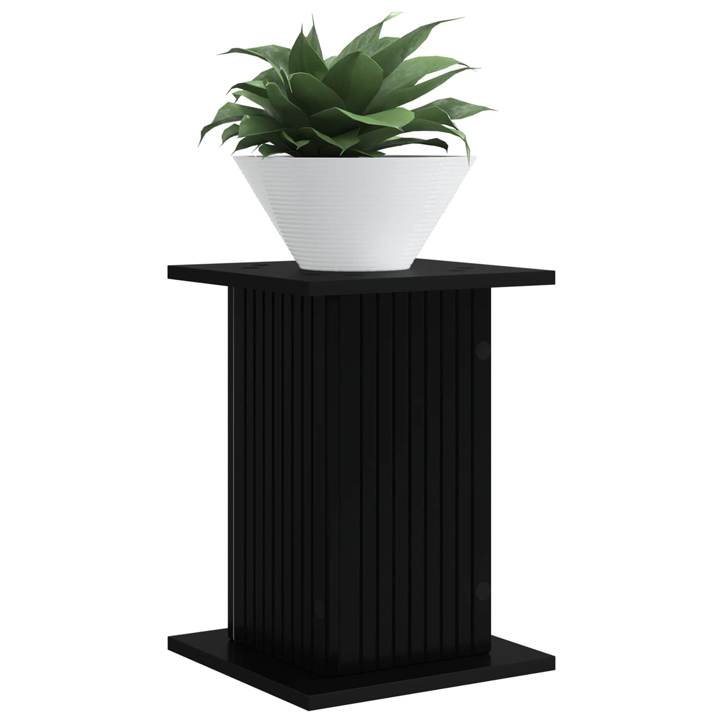 Plant Stand Black 30.5 x 30 x 43 cm Engineered Wood