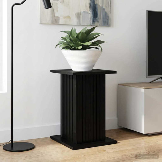 Plant Stand 2 pcs Black 30.5 x 30 x 43 cm Engineered Wood