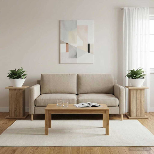 Plant Stand 2 pcs Sonoma Oak 30.5 x 30 x 43 cm Engineered Wood