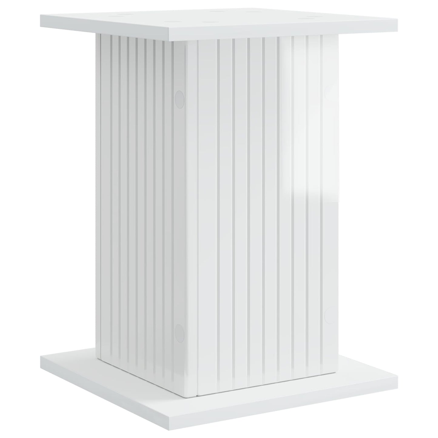 Plant Stand High Gloss White 30.5 x 30 x 43 cm Engineered Wood