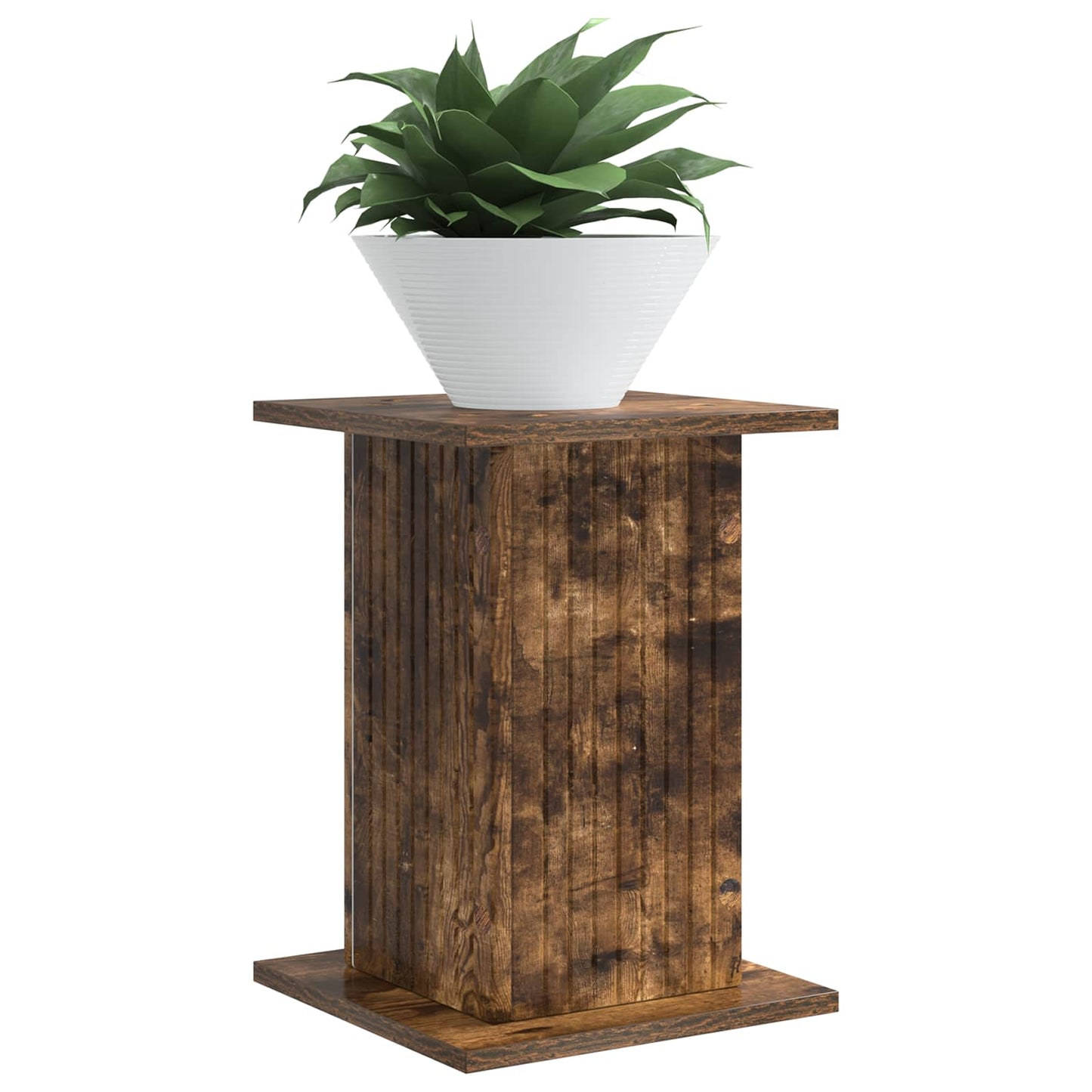 Plant Stand 2 pcs Smoked Oak 30.5 x 30 x 43 cm Engineered Wood