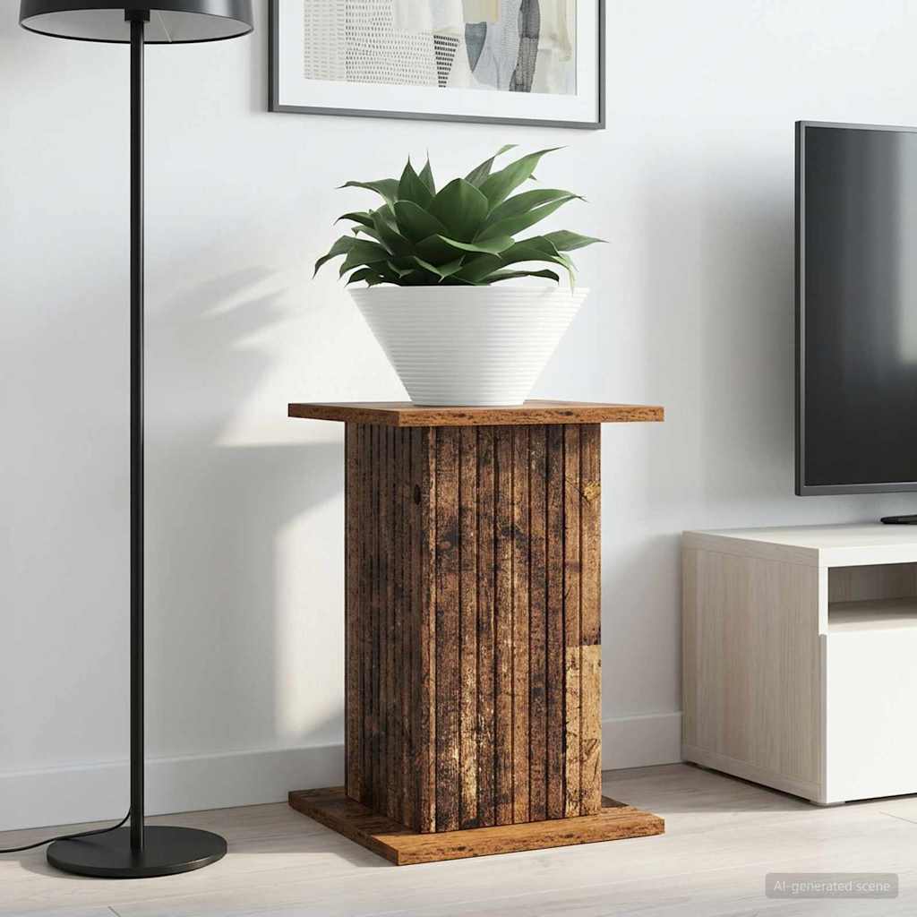 Plant Stand 2 pcs Old Wood 30.5 x 30 x 43 cm Engineered Wood
