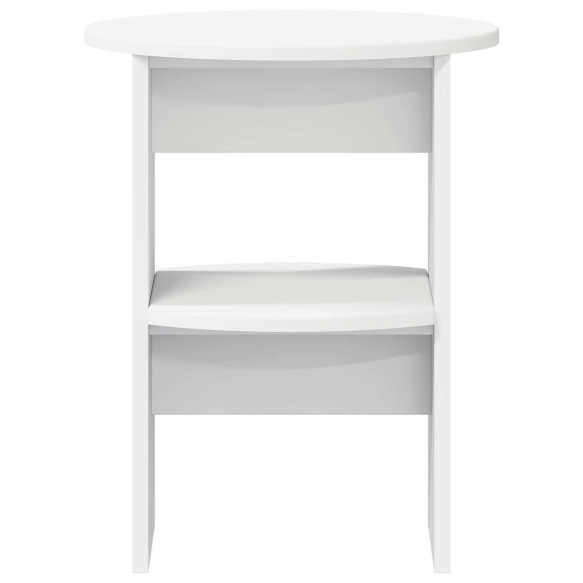 Side Cabinet White Ø40 x 50 cm Engineered Wood
