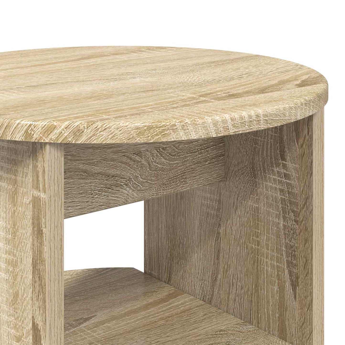 Side Cabinet 2 pcs Sonoma Oak Ø40 x 50 cm Engineered Wood