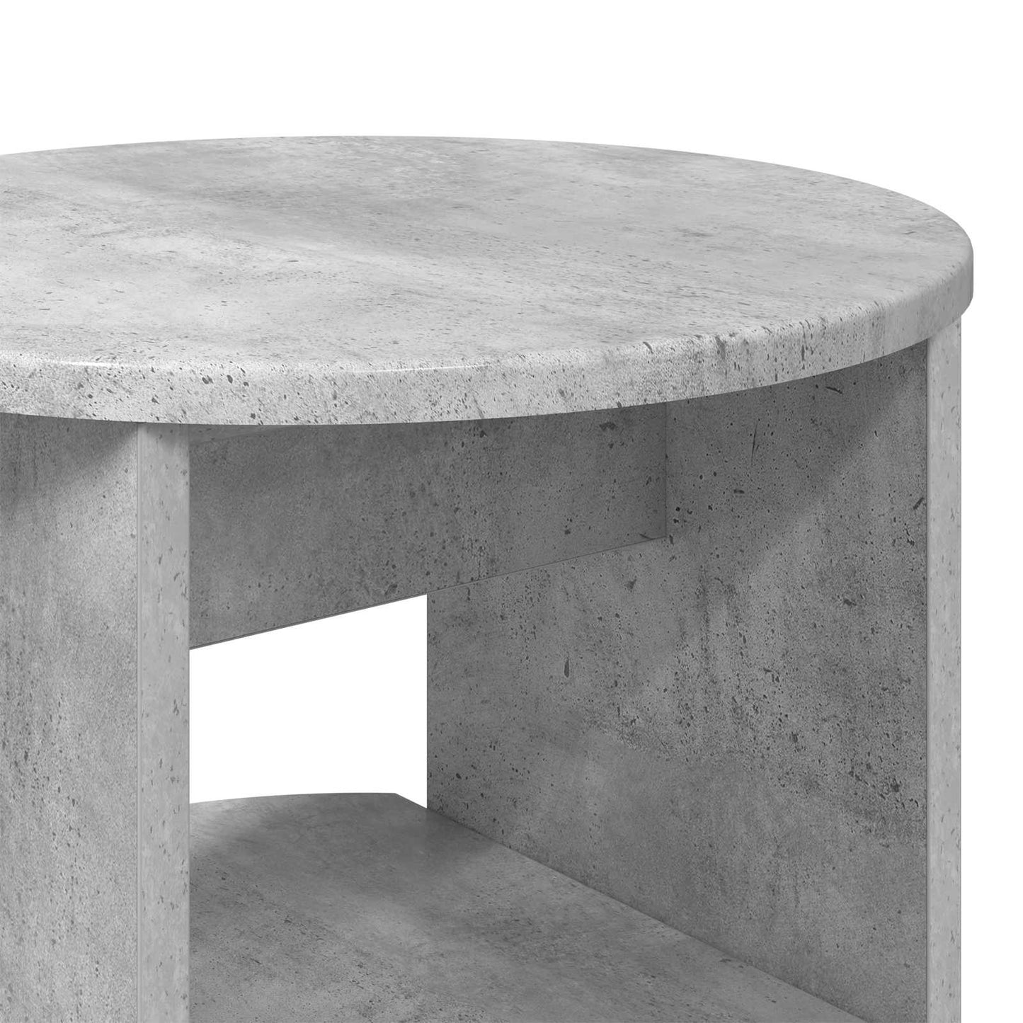 Side Cabinet Concrete Grey Ø40 x 50 cm Engineered Wood