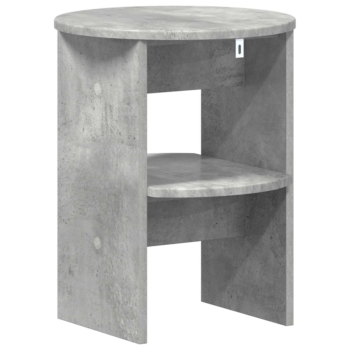 Side Cabinet Concrete Grey Ø40 x 50 cm Engineered Wood