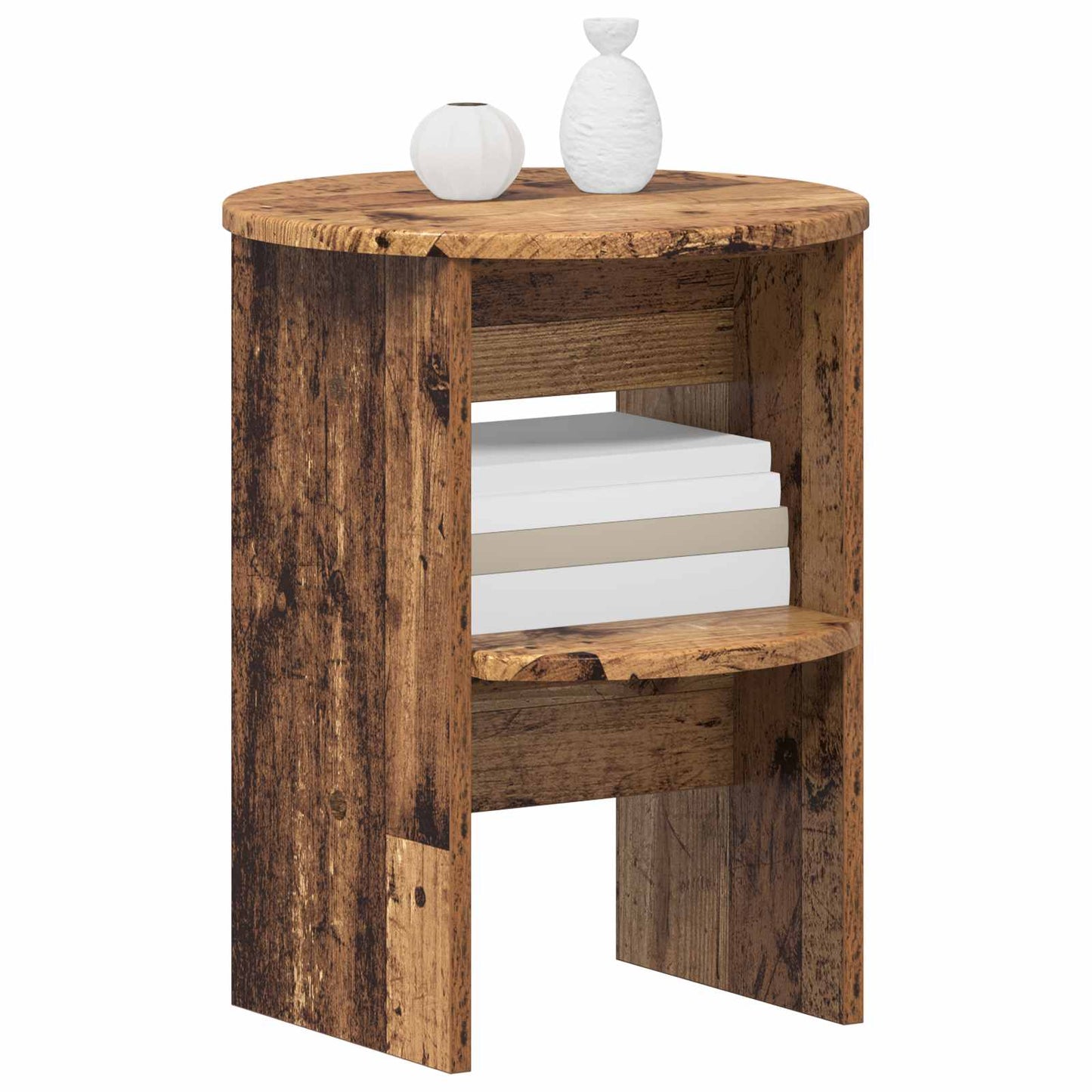 Side Cabinet Old Wood Ø40 x 50 cm Engineered Wood