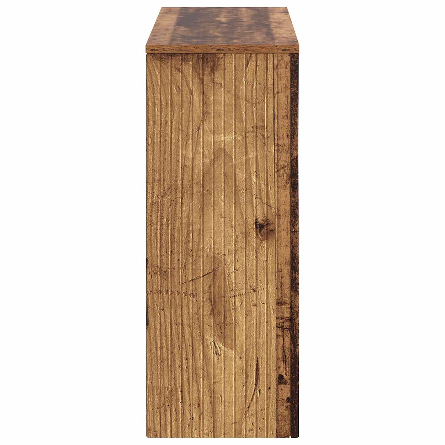 Console Table Striped Old Wood 101 x 29 x 74 cm Engineered Wood