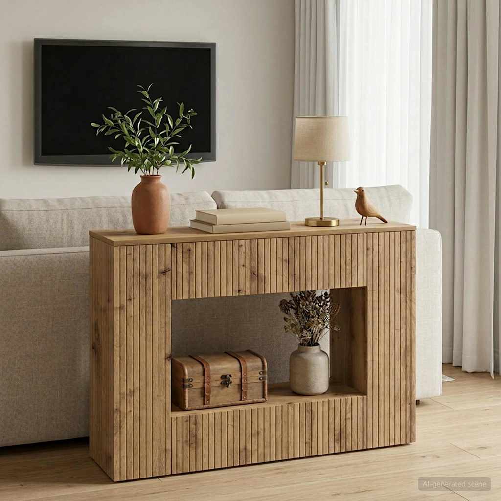 Console Table Artisan Oak 101 x 29 x 74 cm Engineered Wood