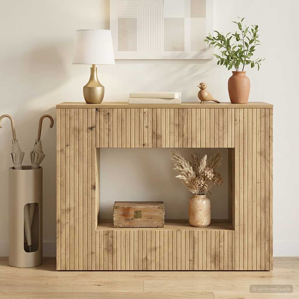 Console Table Artisan Oak 101 x 29 x 74 cm Engineered Wood