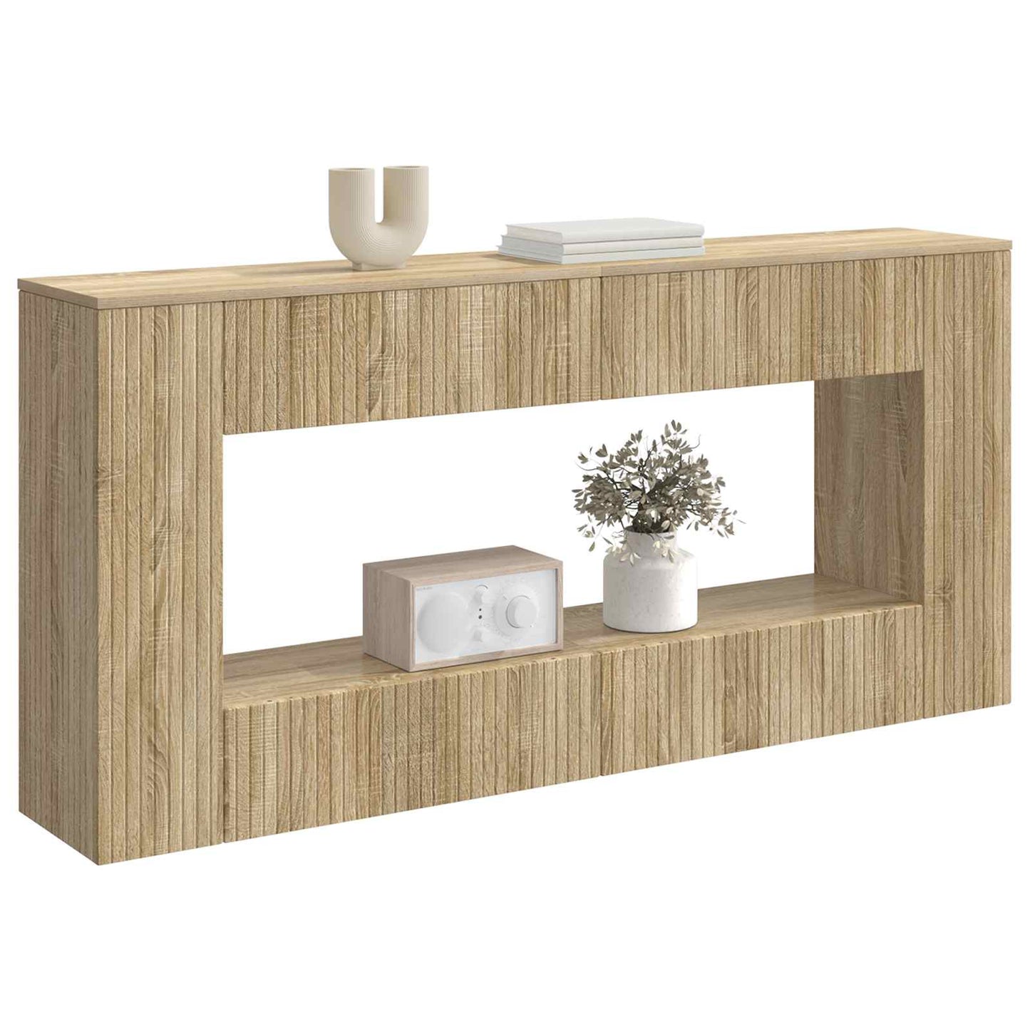 Console Table Sonoma Oak 155 x 29 x 74 cm Engineered Wood