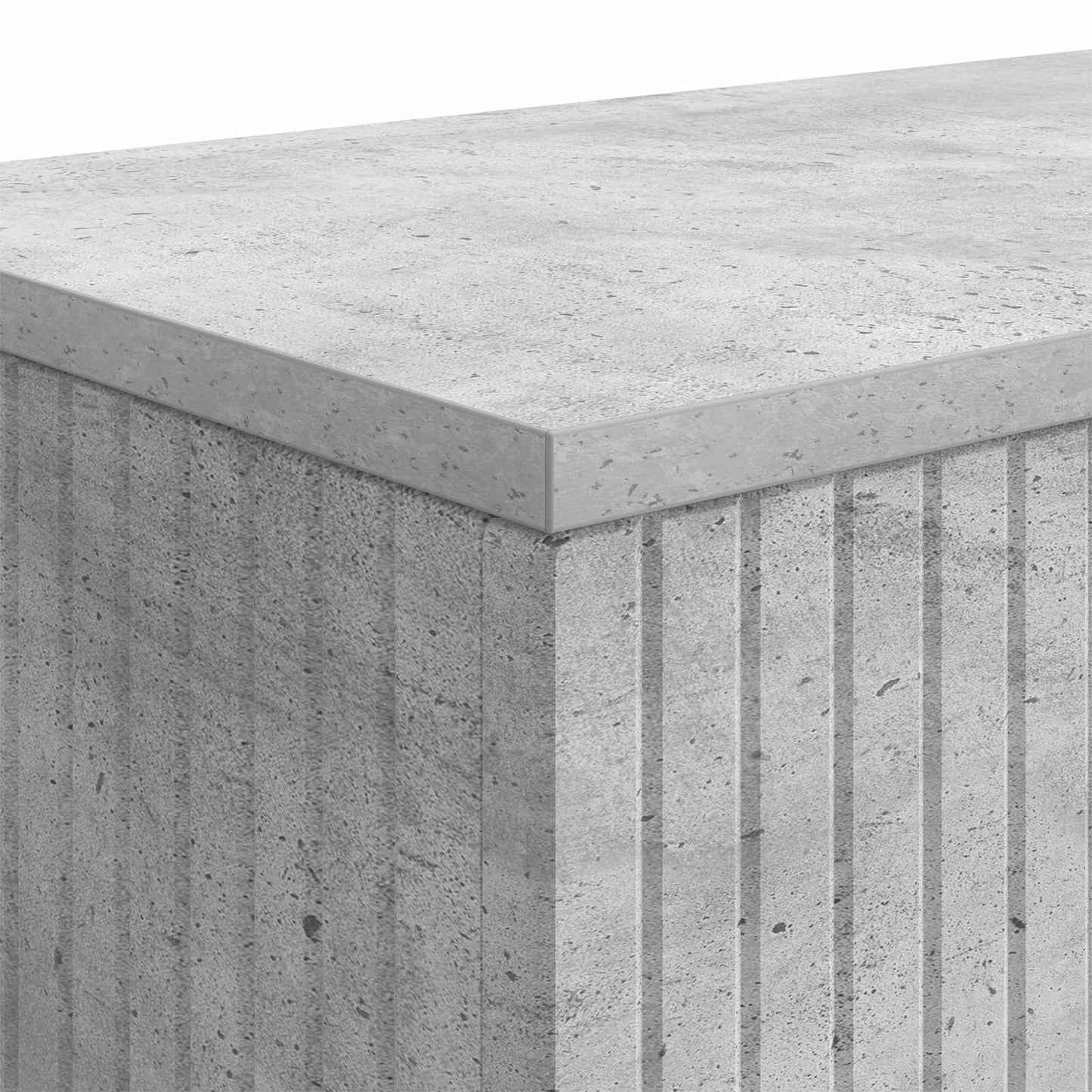 Console Table Concrete Grey 155 x 29 x 74 cm Engineered Wood
