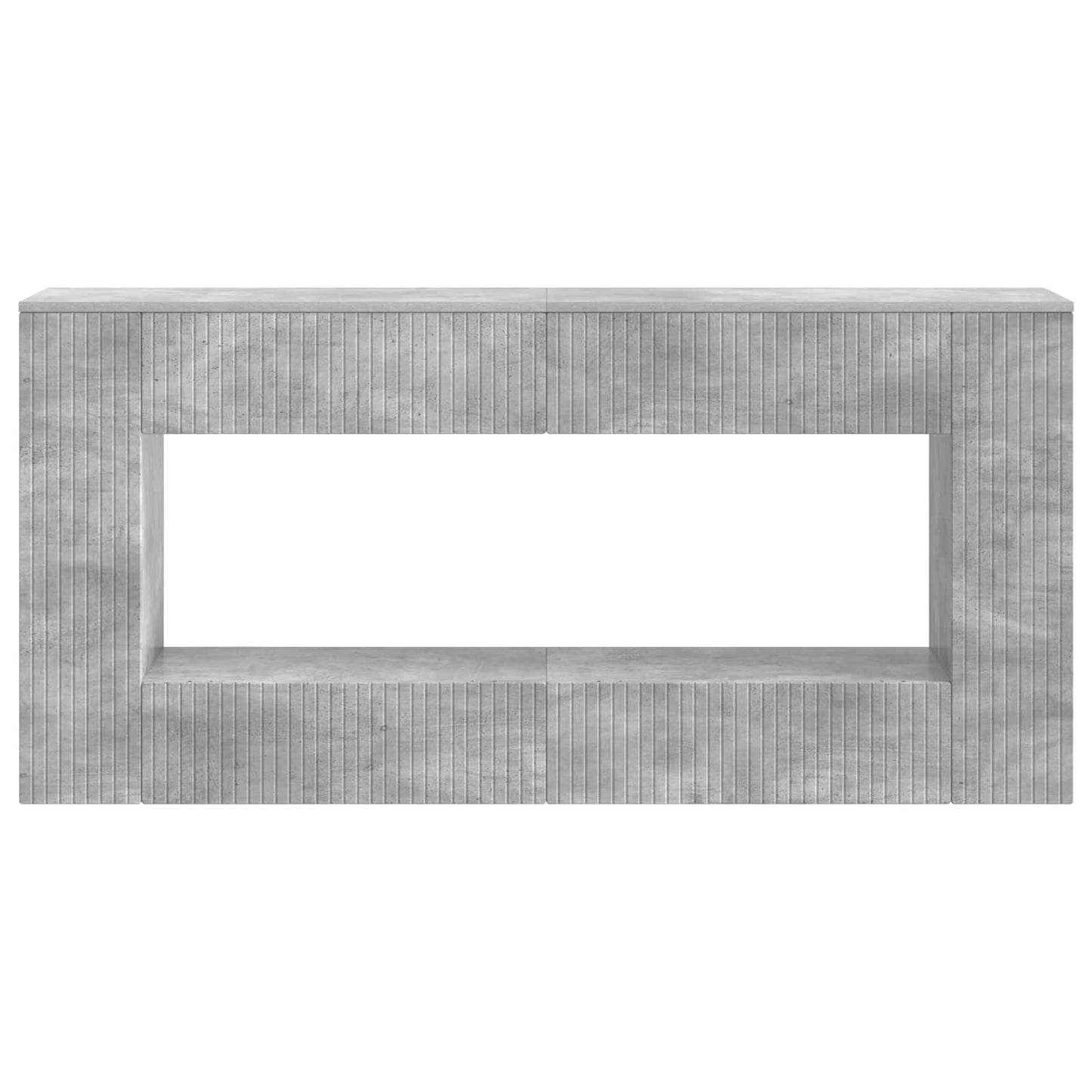 Console Table Concrete Grey 155 x 29 x 74 cm Engineered Wood