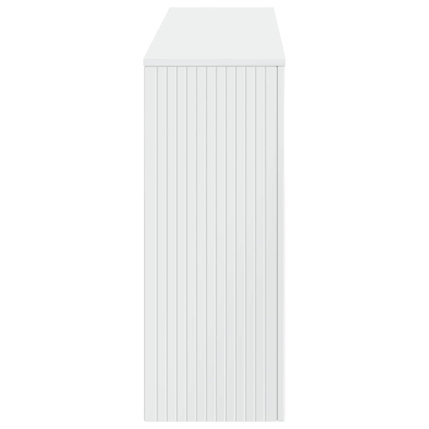 Console Table High Gloss White 155 x 29 x 74 cm Engineered Wood
