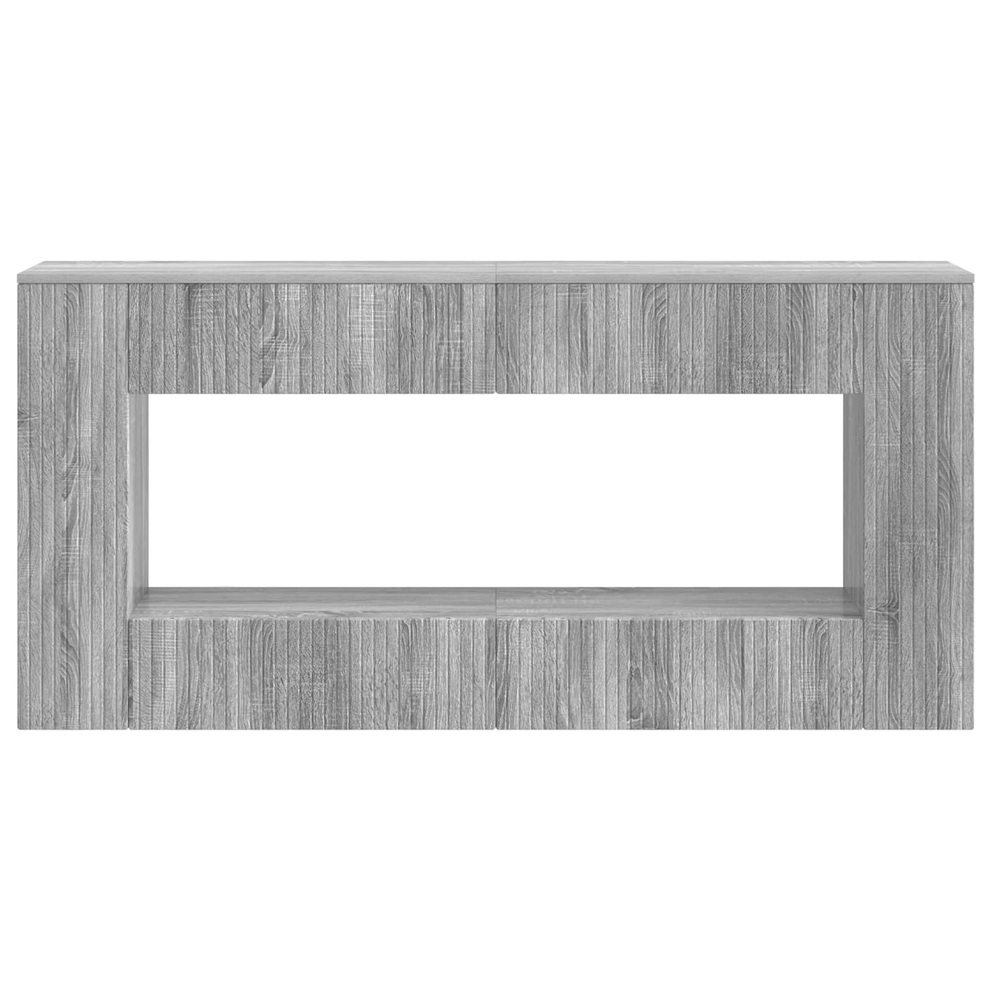 Console Table Grey Sonoma 155 x 29 x 74 cm Engineered Wood