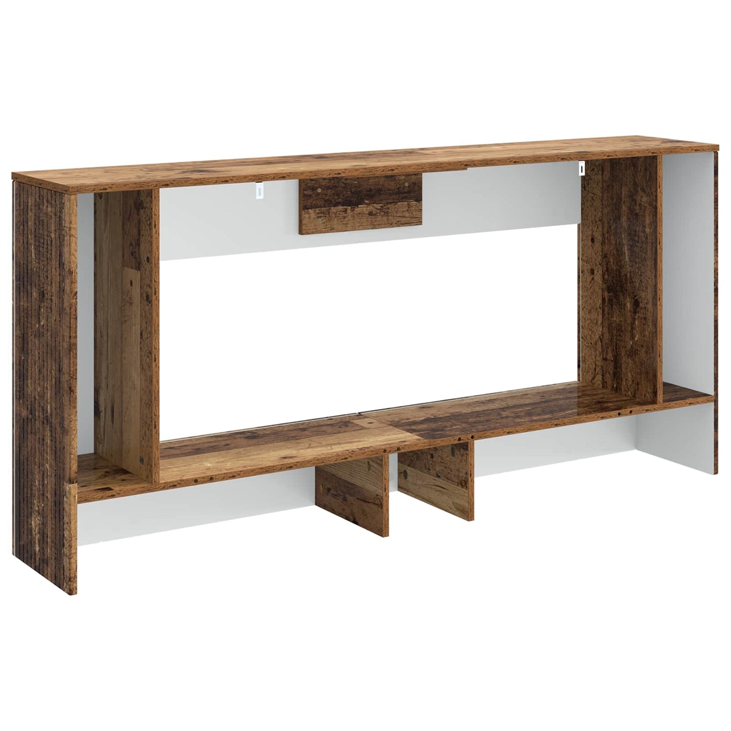 Console Table Striped Old Wood 155 x 29 x 74 cm Engineered Wood