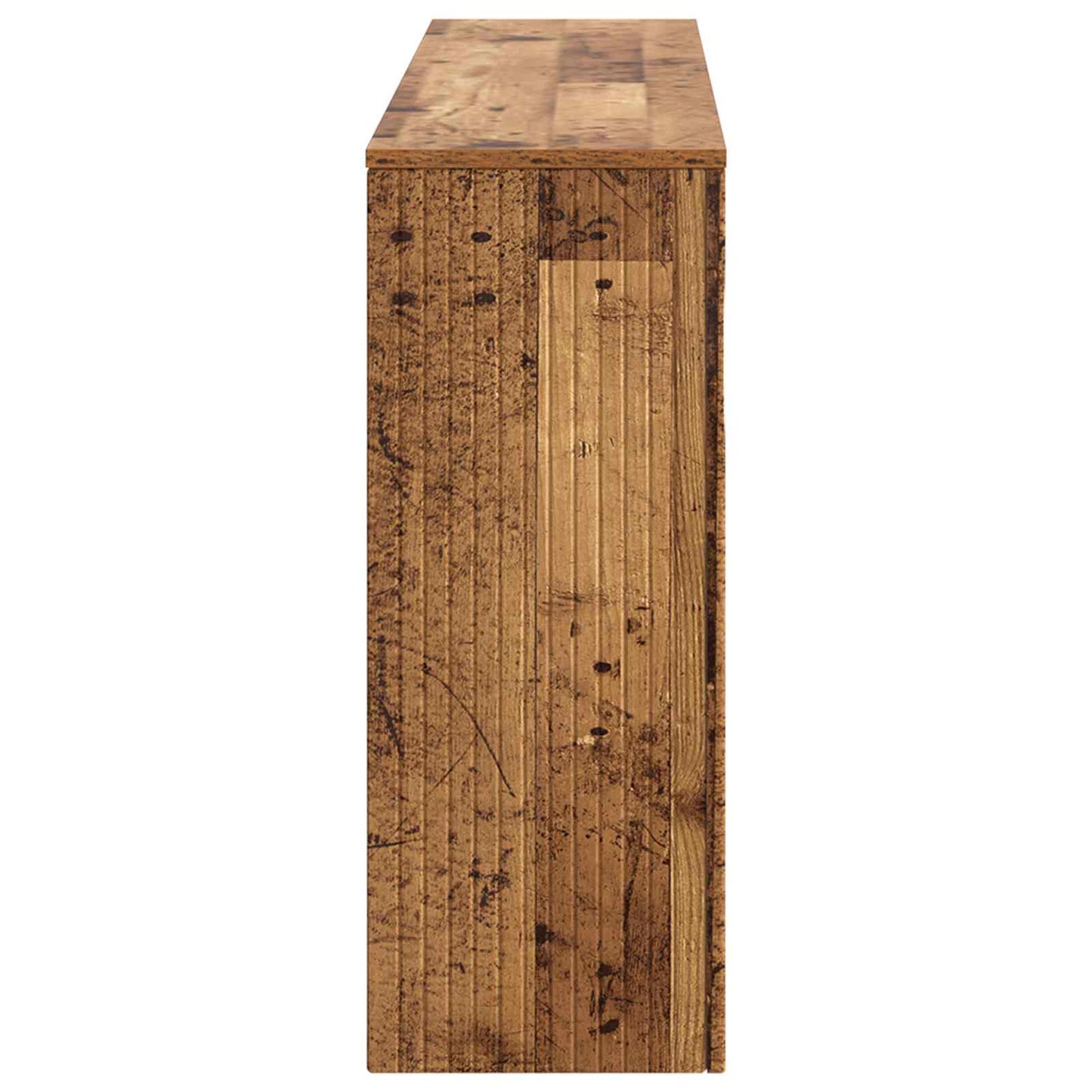 Console Table Striped Old Wood 155 x 29 x 74 cm Engineered Wood
