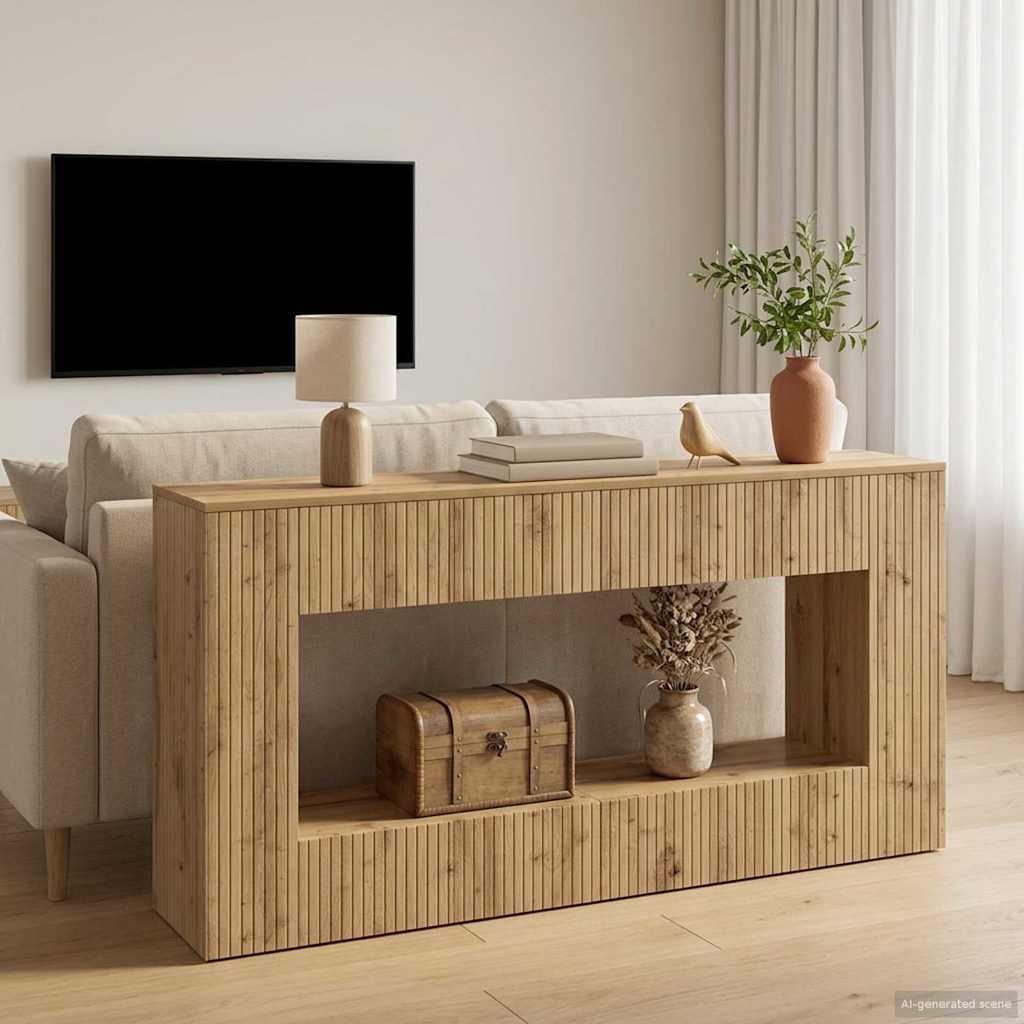 Console Table Artisan Oak 155 x 29 x 74 cm Engineered Wood