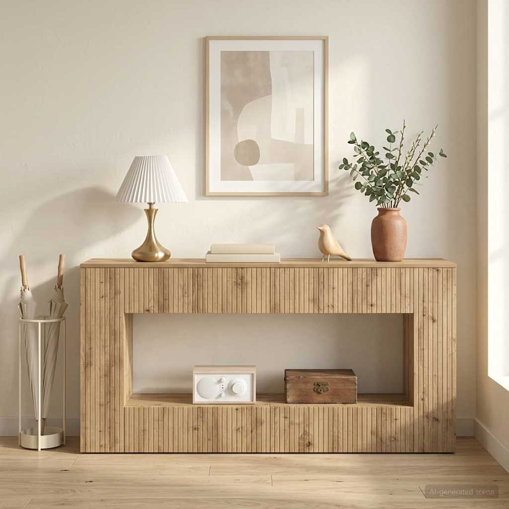 Console Table Artisan Oak 155 x 29 x 74 cm Engineered Wood