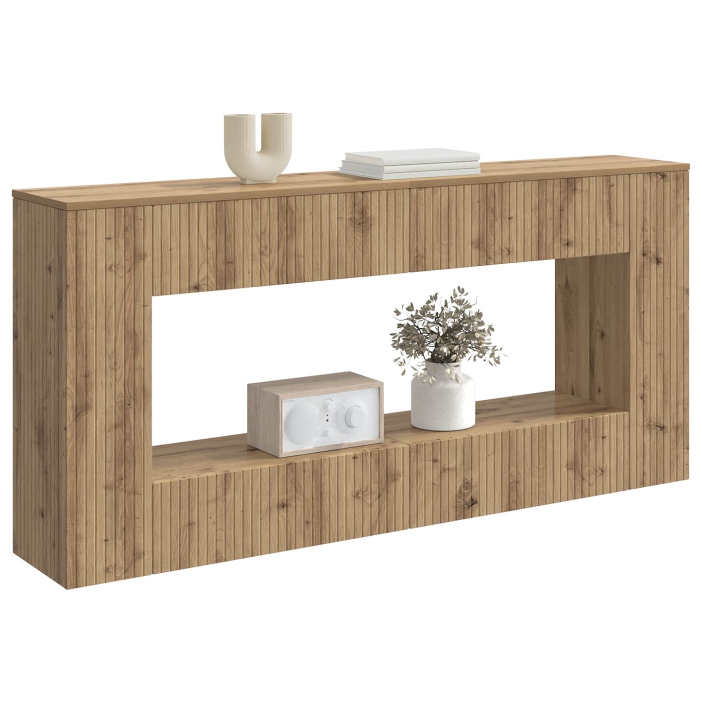 Console Table Artisan Oak 155 x 29 x 74 cm Engineered Wood